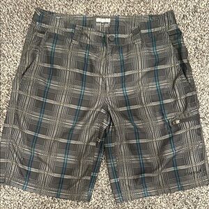 Marmot Gray and Blue Cargo Shorts Lightweight and Versatile